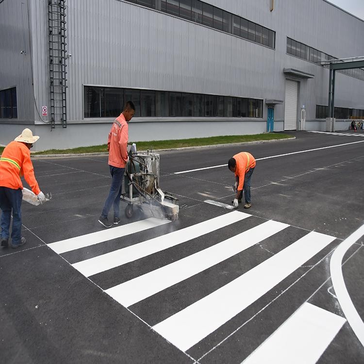 永顺道路划线小区停车场划线车位线规范