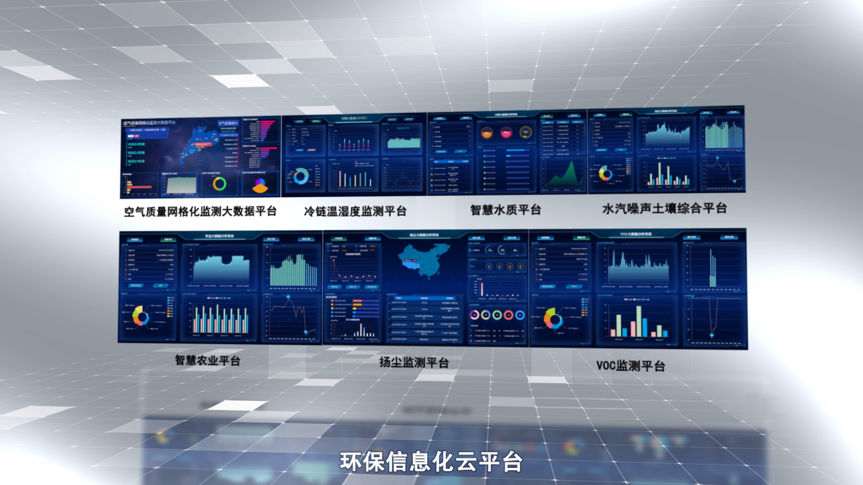 环境空气质量在线监管 数据可视化云平台系统