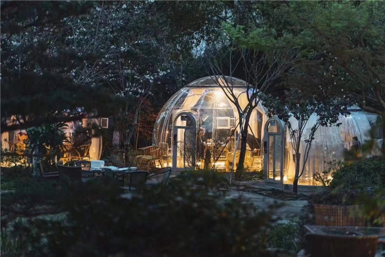 透明帐篷屋卡帕户外酒店透明帐篷360度全景视野帐篷网红推荐