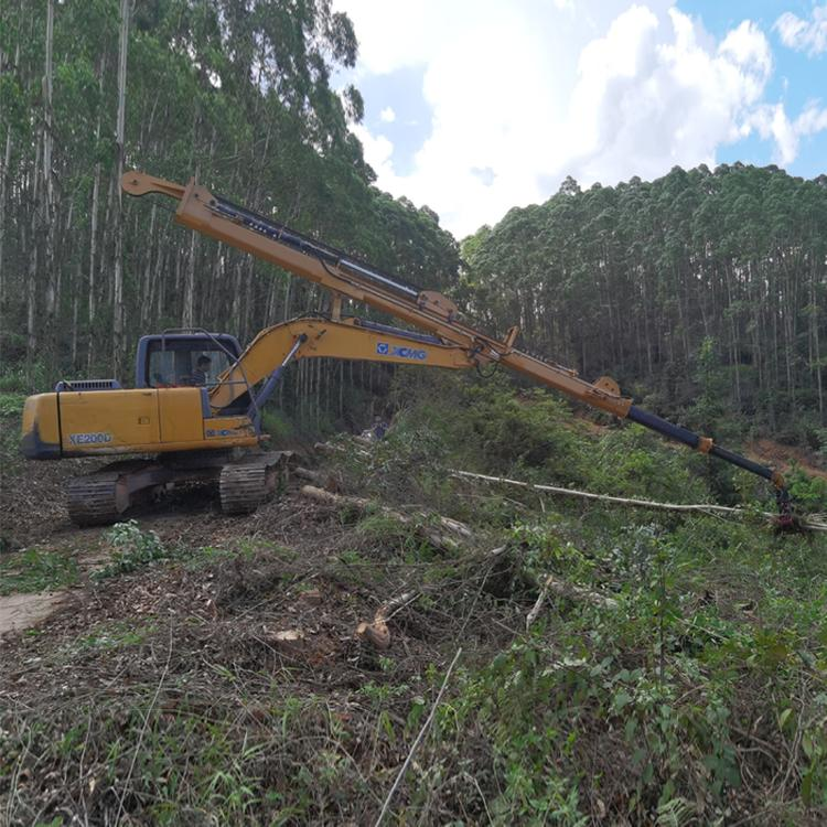 广东拉山机厂家定制伸缩臂抓木机一推机械勾机改装拉山王