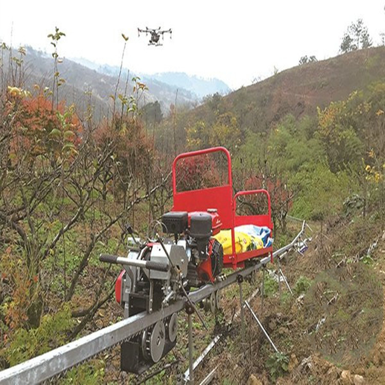 自走式轨道运输动力小火车山地单轨道运输机山地果园单轨运输车