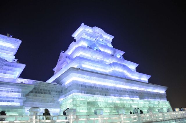 跨地区承接工程大型冰雕展承接风景好技术精悍枫鑫冰雕