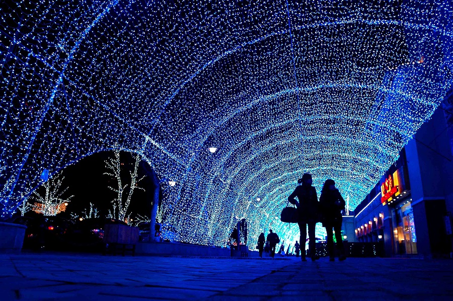 上海幕明制作大型灯光展新年灯光氛围亮化灯光亮化工程