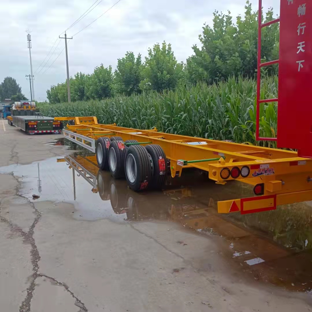 1245米骨架半挂车40英尺骨架半挂车集装箱骨架半挂车