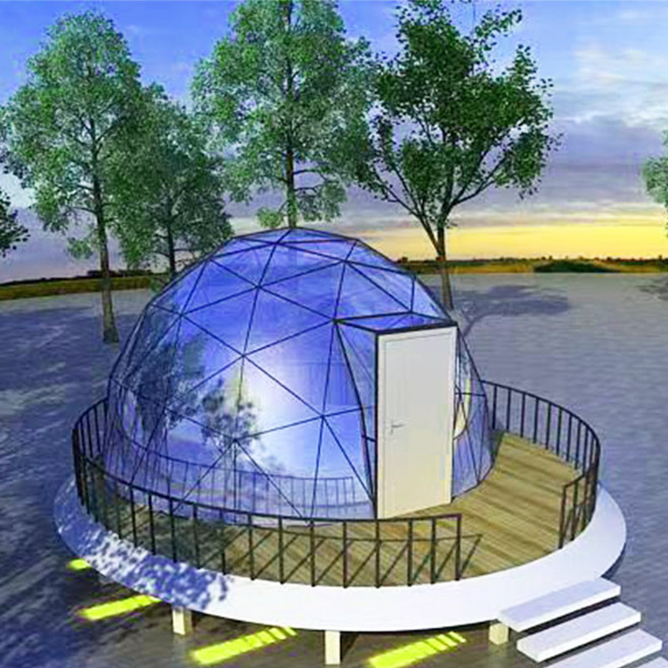 四川成都定制全景玻璃星空房全景pc星空房透明泡泡屋来电咨询价格产品