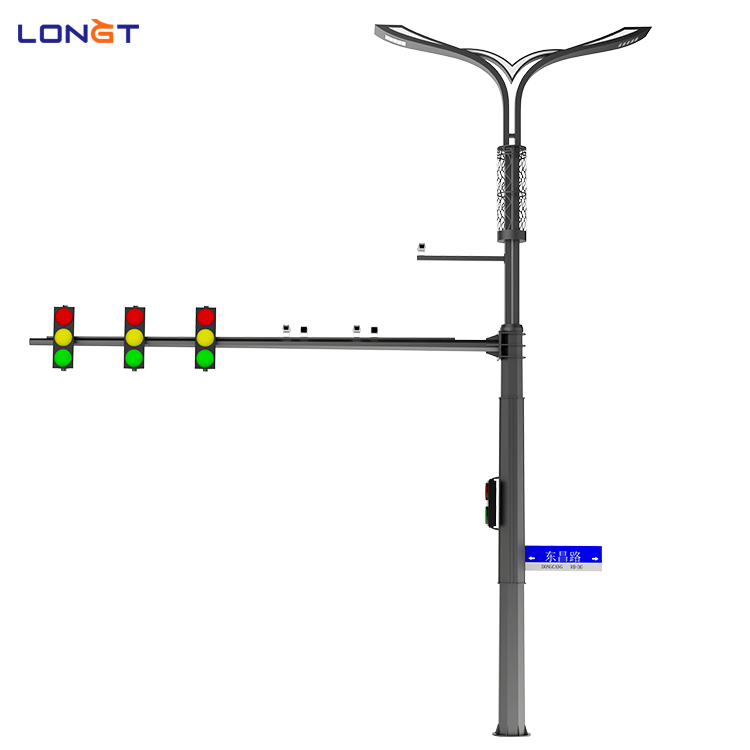 led智慧路灯杆 大连智慧路灯 交通信号灯标识牌合杆改造