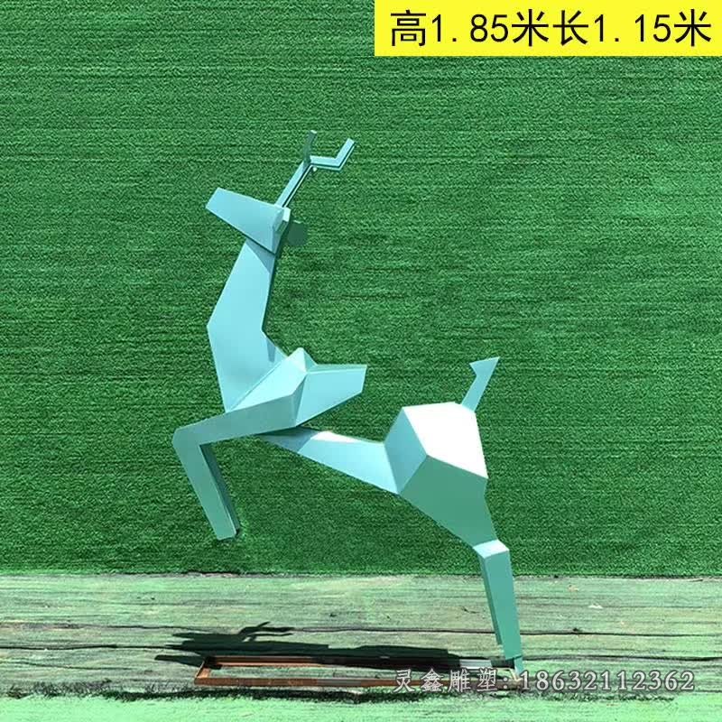彩绘鹿标志景观雕塑