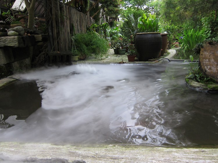 西安水云间水池加湿雾化造景,超声4头,6头,10头雾化板