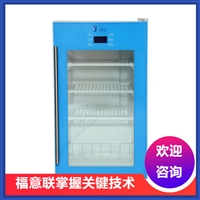 带双锁的冷藏冰箱 生化试剂存放冰箱 低温存放的药品冰箱