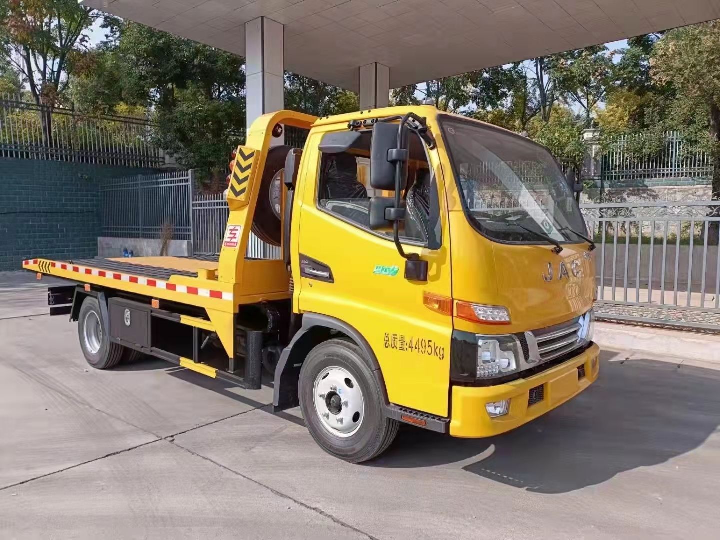 江淮骏铃蓝牌清障车,全落地板