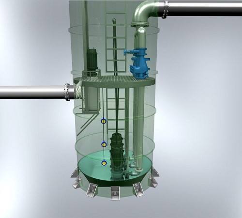 提升泵站的出水设计原则(1)出水型式的确定:根据泵房结构型式和布置