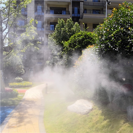 园林喷雾设备安装售楼部喷雾景观人造雾景设备
