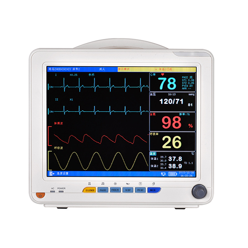 便携式心电监护仪病房心电监护仪血氧饱和度监测仪内置锂电池