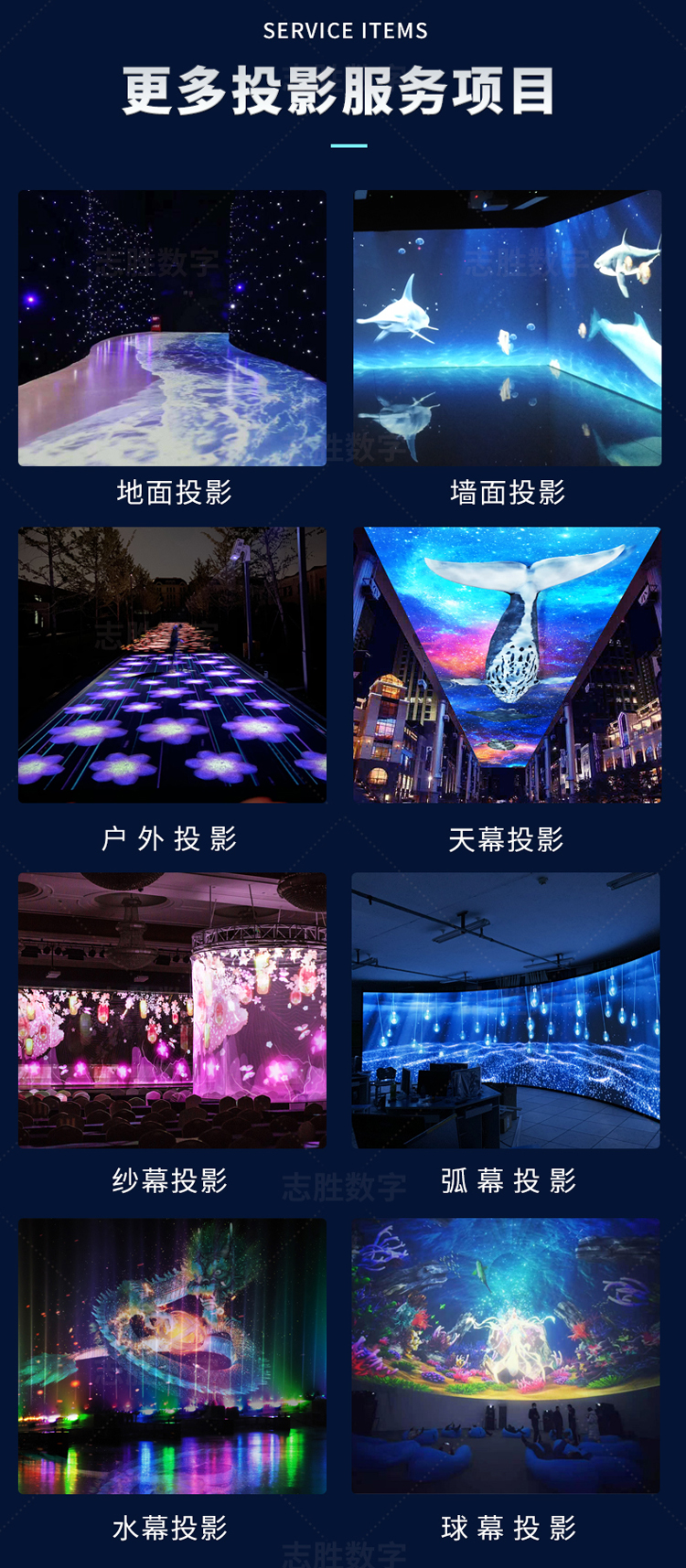 3d多媒体展厅融合设备光影全息地面互动投影儿童益智游戏投影地面