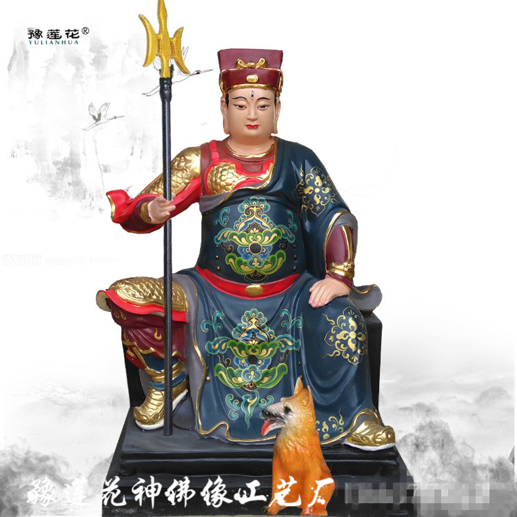 二郎神塑像二郎显圣真君神像赤城王雕塑灌口神川祖菩萨佛像