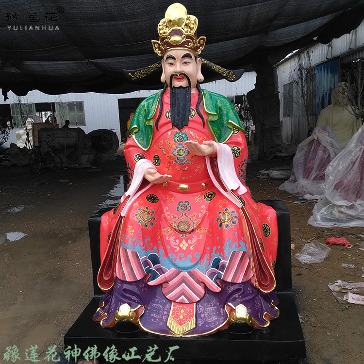 武财神佛像河南赵公明雕塑像黑虎玄坛真君神像黑虎灵官佛像武财神神像