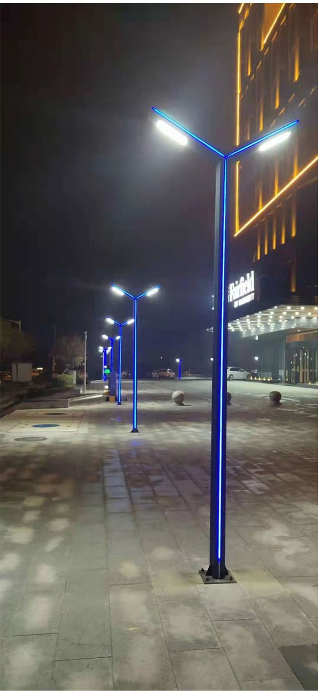欧式双头复古庭院灯led中式仿古庭院灯太阳能路灯