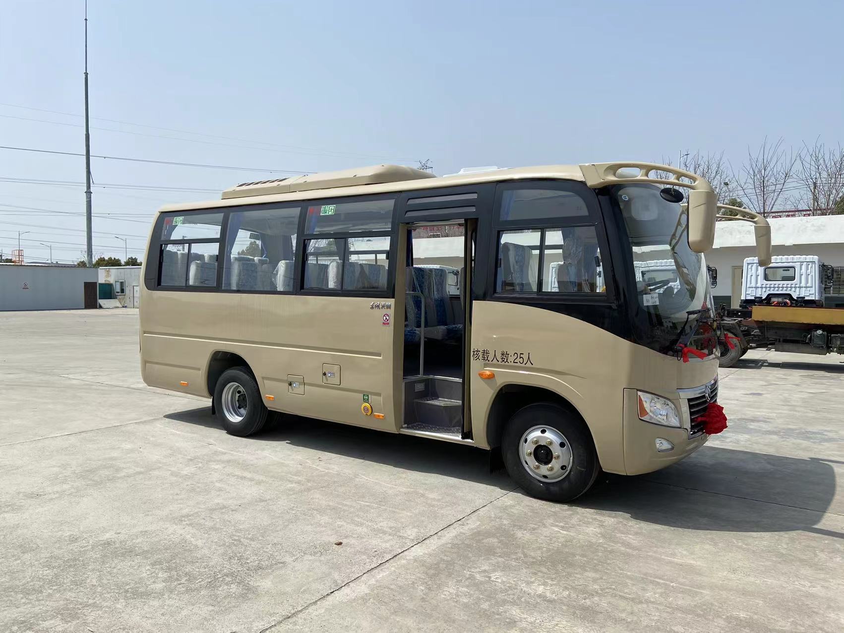 新款25座通勤车国六东风25座客车配置东风客车员工上下班通勤车