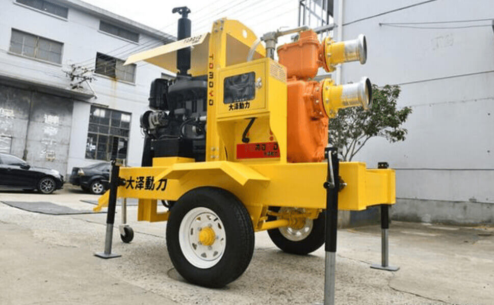 防汛站用300立方柴油水泵移动泵车