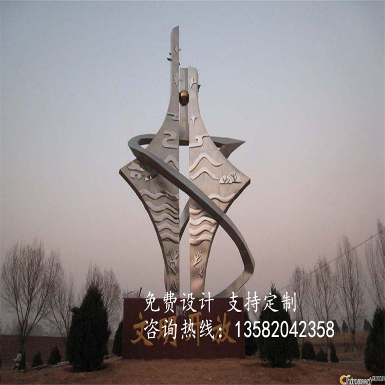 菏泽企业不锈钢雕塑 不锈钢雕塑来图定制