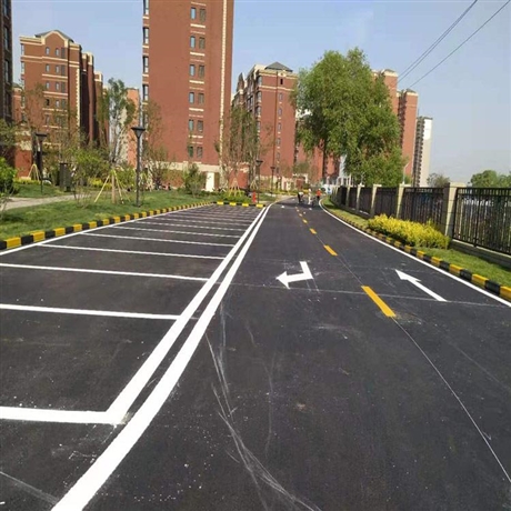 天津河西区小区划线 道路交通热熔马路标线单位