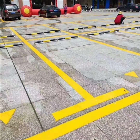 天津滨海新区停车场划线-热熔振荡标线价格包工包料多少钱一米