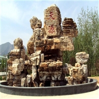 日喀则康马自然石假山 公园千层石假山 北京假山厂家 设计施工