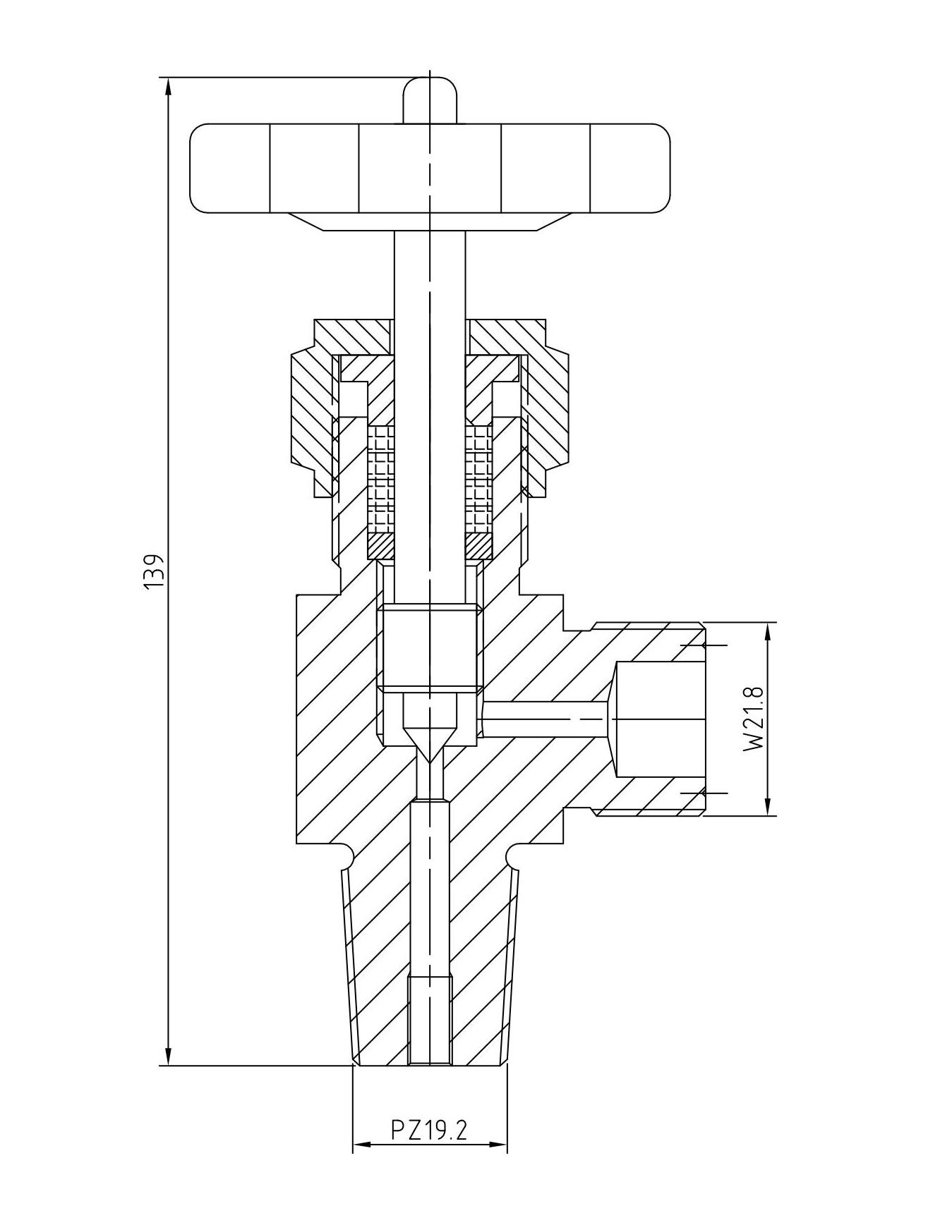 气动调节阀 三通仪表阀 二氧化碳电加热减压器 J13H内螺纹针型阀