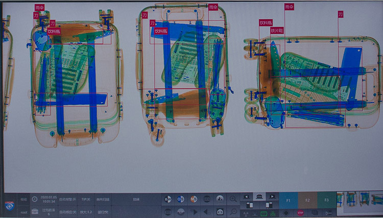 安检机守门神sms6550hdai人工智能安检机