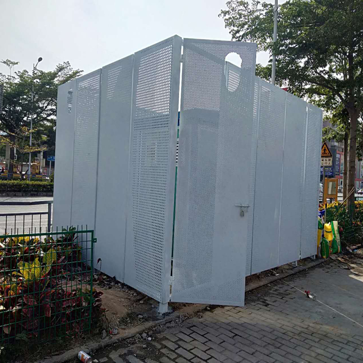 广西工地施工围挡工地电箱穿孔隔断工厂厂房供应冲孔围挡厂家