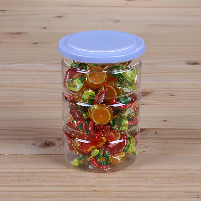 pet400毫升塑料瓶透明糖果塑料罐