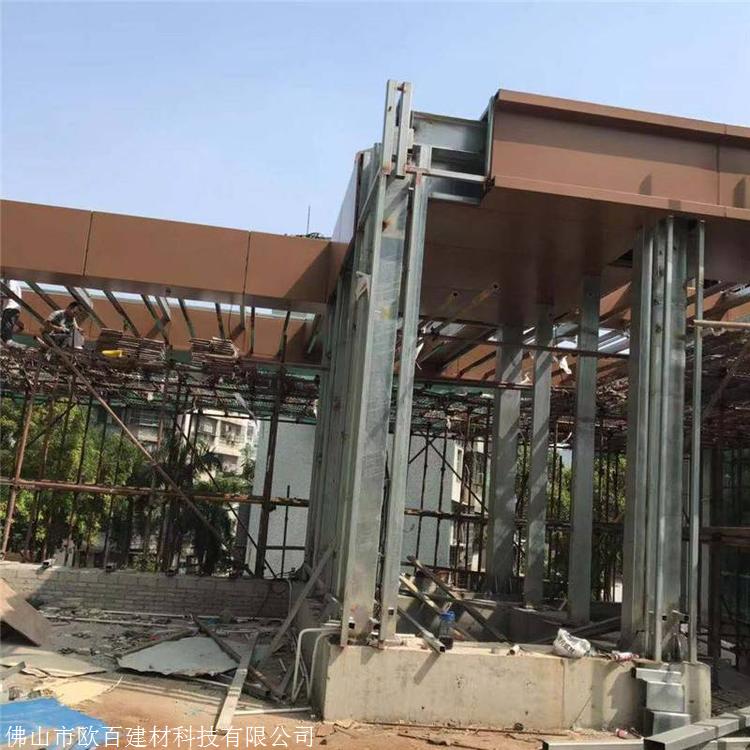 住宅小区门头铝单板安装方法