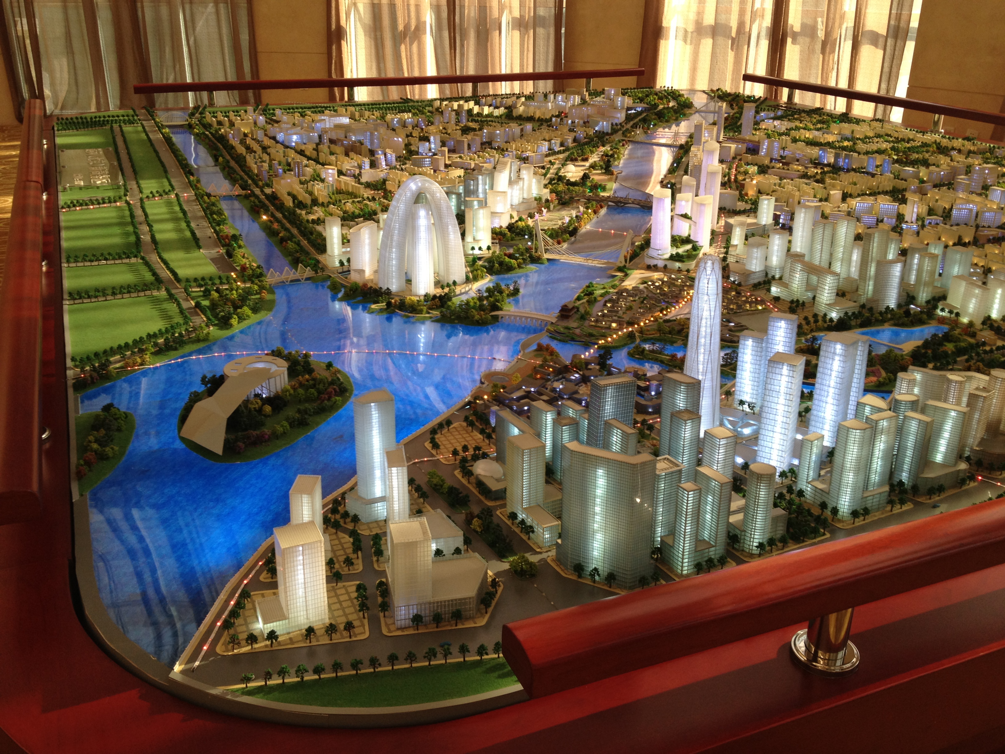 通州商务区规划沙盘城市规划沙盘模型