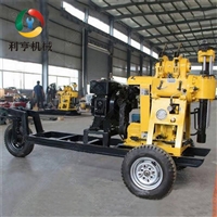 利亨牵引轮式钻井机 移动方便小型液压钻机 百米钻机