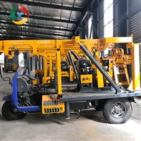 200米三轮车打井机 车载式水井钻机 打井效率高