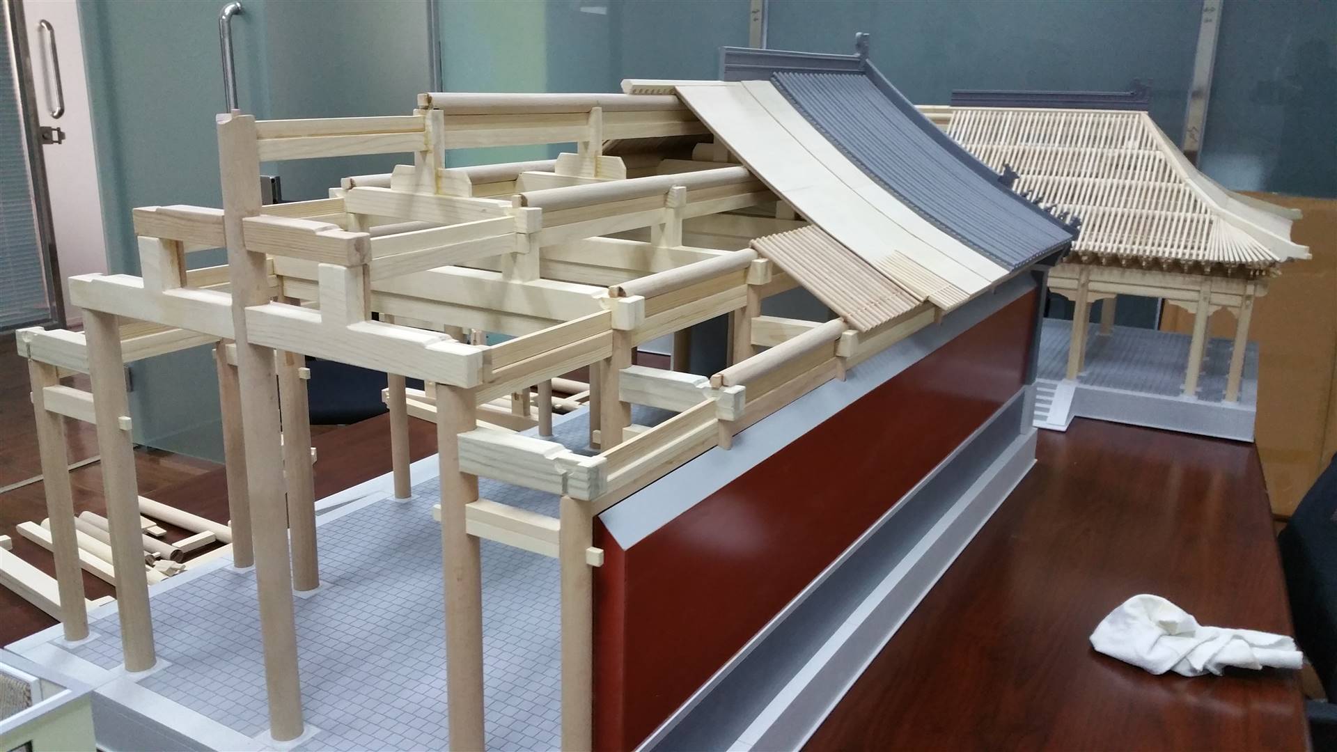 木构架模型 榫卯模型 古建筑