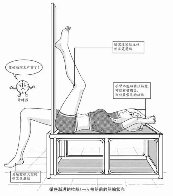 拉筋法-打开腿部经络