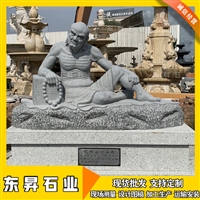 惠安石雕佛像 十八罗汉石雕 青石18尊者雕像 寺院人物雕塑