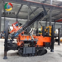 全液压岩层钻探机 利亨气动水井钻机 冲击式潜孔钻车