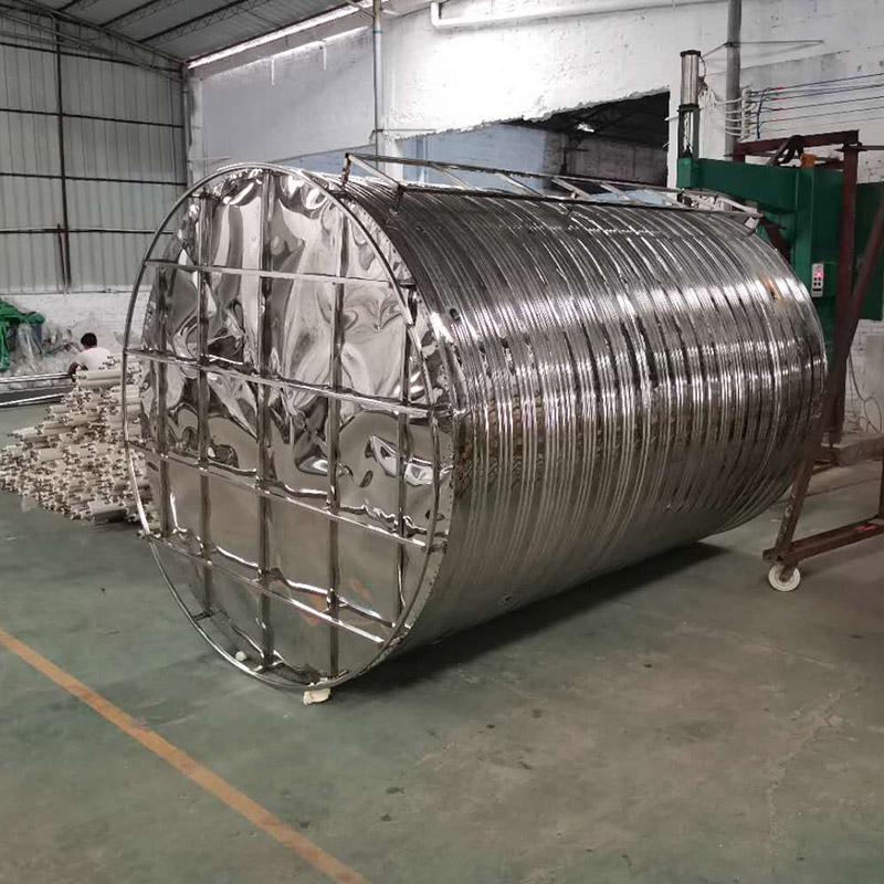 太阳能保温水箱 太阳能不锈钢水箱定制 立式圆形水箱热水保温