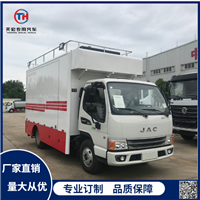 工厂定制4.2米车厢流动餐厨车可拓展包围