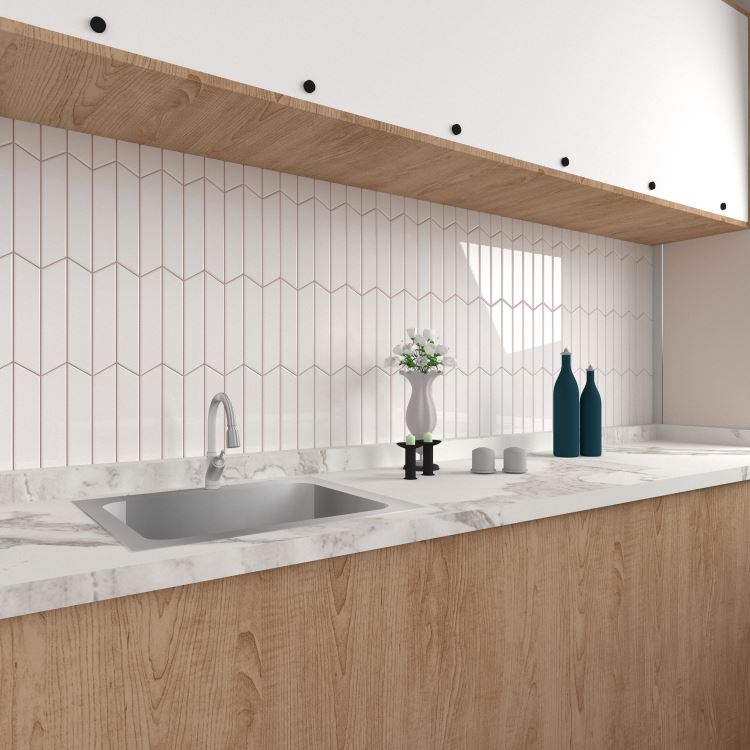 骏安博厨房瓷砖 内墙砖 墙砖现代简约北欧面包砖 网红小白砖