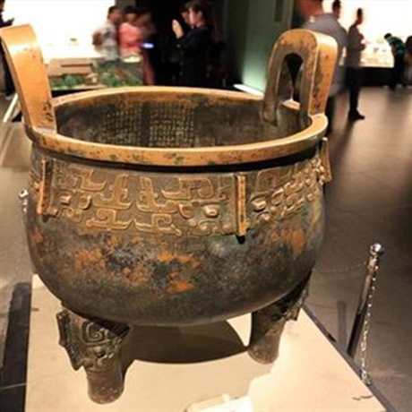 西周大盂鼎廿三祀盂鼎 家居办公装饰品 寺庙供奉铜鼎