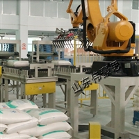 尿素全自动码垛机 码垛机械手 自动包装码垛系统
