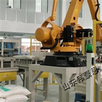 袋装砂子码垛机器人 山东伟豪思自动码垛机