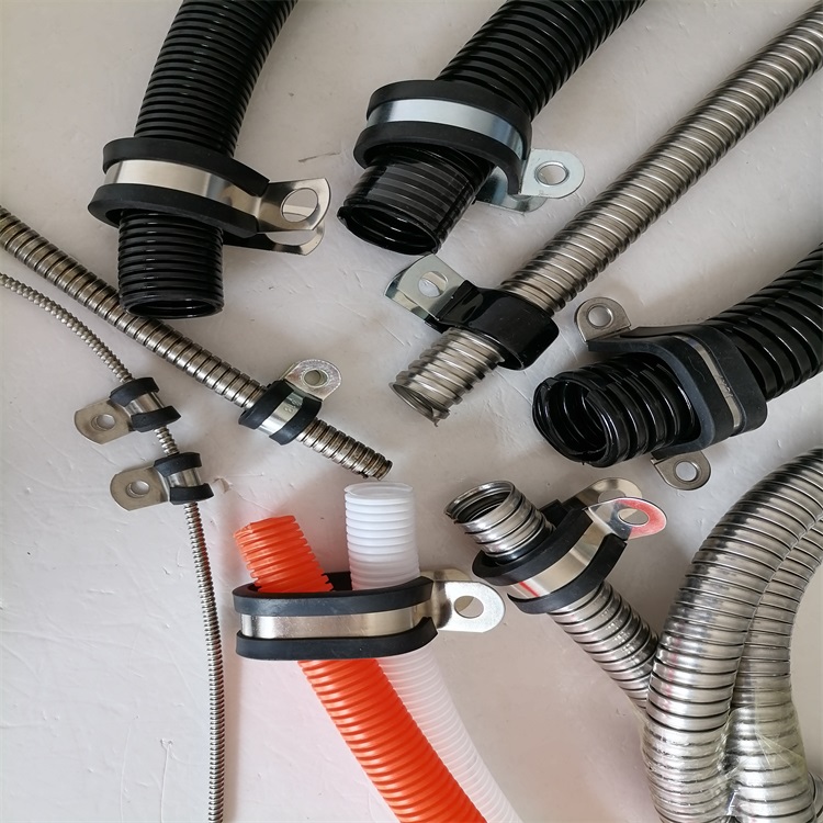 高压汽车线束o型支架单脚不锈钢夹箍 r型单管夹片多管骑马夹厂家-搜了