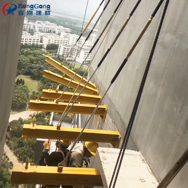 花篮悬挑脚手架花篮拉杆可调式悬挑承力架容刚建材