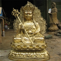 大型地藏王纯铜雕塑 寺庙景观佛像制作 世隆铜像厂家