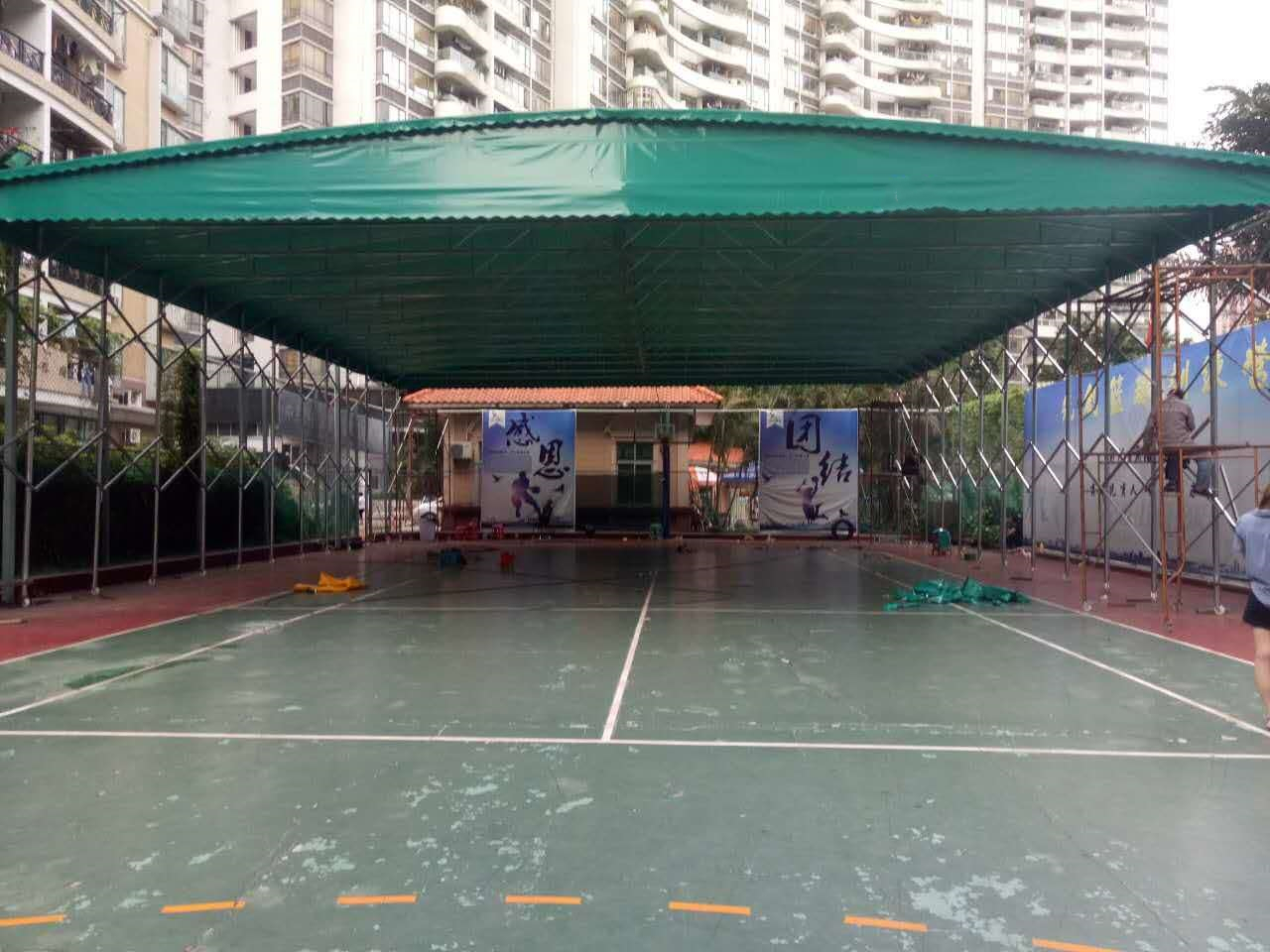 东莞定制移动推拉伸缩雨蓬活动蓬