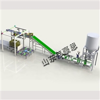 25KG化肥包装码垛设备 智能高位码垛机